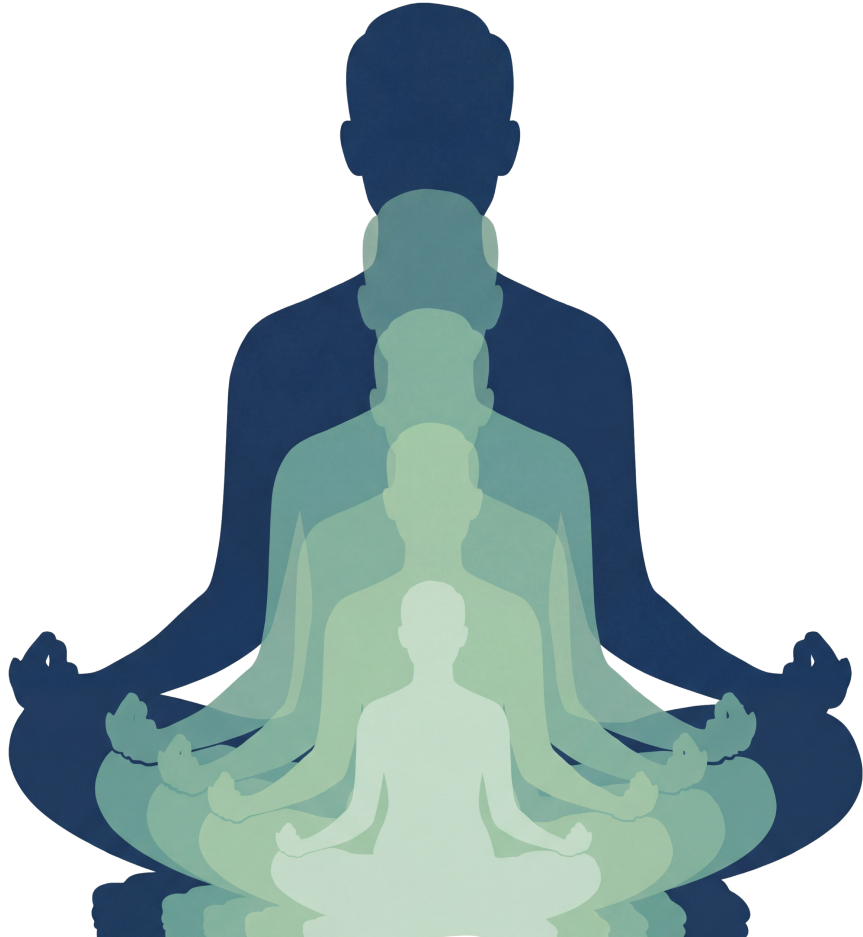 I 5 corpi (Kosha) — illustrazione meditazione