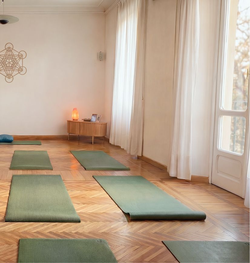 Studio yoga — interno luminoso
